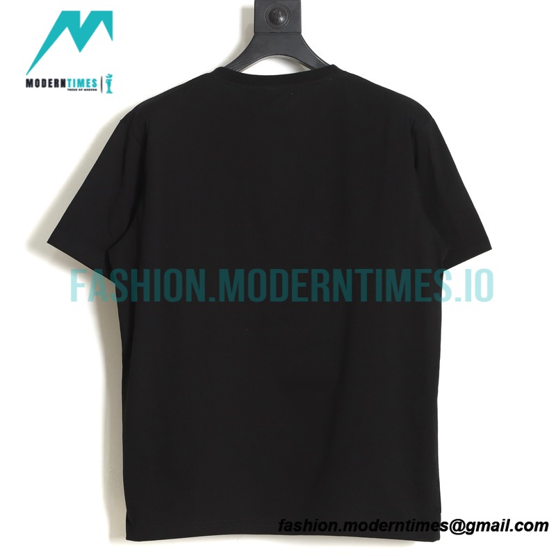 Loewe - 23SS Flame Four-leaf Clover Pocket Short-sleeved T-shirt